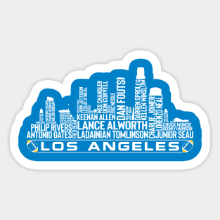 Los Angeles Football Team All Time Legends, Los Angeles City Skyline Sticker